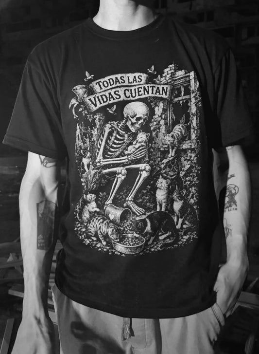 Skull 'Todas Las Vidas Cuentan' Graphic T-Shirt